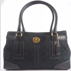 COACH Hamptons Signature Carryall #11062 Black